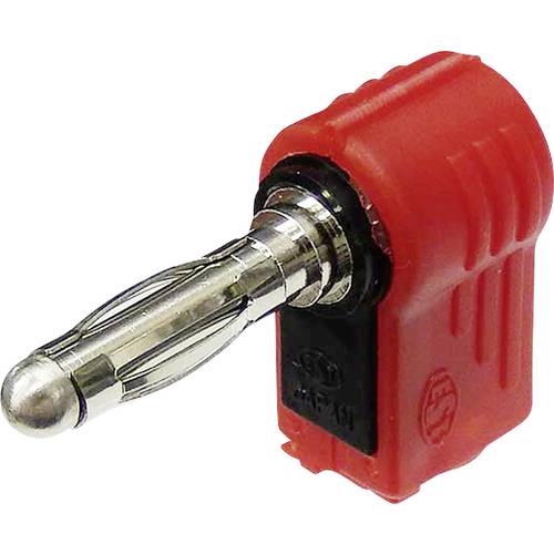 TRU COMPONENTS Bananenstecker Stecker, gewinkelt Stift-Ø: 4 mm Rot 1 St.