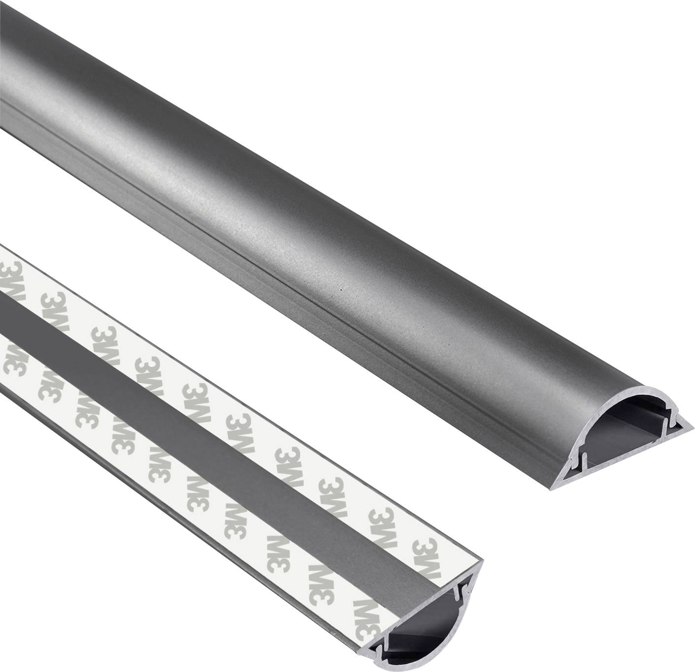 TRU COMPONENTS Kabelbrücke 1568193 PVC Grau Anzahl Kanäle: 1 1000 mm Inhalt: 1 m