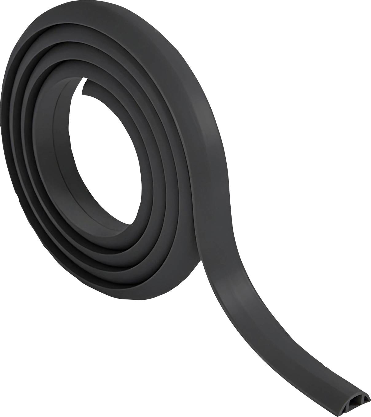 TRU COMPONENTS Kabelbrücke 1570428 PVC Schwarz Anzahl Kanäle: 1 1800 mm Inhalt: 1.8 m