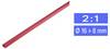 TRU COMPONENTS 1225452 Schrumpfschlauch ohne Kleber Rot 16.70 mm 8 mm Schrumpfrate:2:1 Meterware
