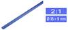 TRU COMPONENTS 1225520 Schrumpfschlauch ohne Kleber Blau 19 mm 9 mm Schrumpfrate:2:1 Meterware