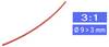 TRU COMPONENTS 1570953 Schrumpfschlauch ohne Kleber Rot 9 mm 3 mm Schrumpfrate:3:1 Meterware