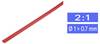 TRU COMPONENTS 1225444 Schrumpfschlauch ohne Kleber Rot 1.5 mm 0.60 mm Schrumpfrate:2:1 Meterware