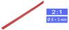 TRU COMPONENTS 1225447 Schrumpfschlauch ohne Kleber Rot 6.50 mm 3 mm Schrumpfrate:2:1 Meterware