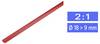 TRU COMPONENTS 1225454 Schrumpfschlauch ohne Kleber Rot 19 mm 9 mm Schrumpfrate:2:1 Meterware