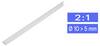 TRU COMPONENTS 1225493 Schrumpfschlauch ohne Kleber Weiß 10.70 mm 5 mm Schrumpfrate:2:1 Meterware