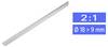 TRU COMPONENTS 1225498 Schrumpfschlauch ohne Kleber Weiß 19 mm 9 mm Schrumpfrate:2:1 Meterware