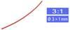TRU COMPONENTS 1571484 Schrumpfschlauch ohne Kleber Rot 3 mm 1 mm Schrumpfrate:3:1 Meterware