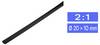 TRU COMPONENTS 1225422 Schrumpfschlauch ohne Kleber Schwarz 21 mm 10 mm Schrumpfrate:2:1 Meterware