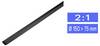 TRU COMPONENTS 1225441 Schrumpfschlauch ohne Kleber Schwarz 150 mm 75 mm Schrumpfrate:2:1 Meterware