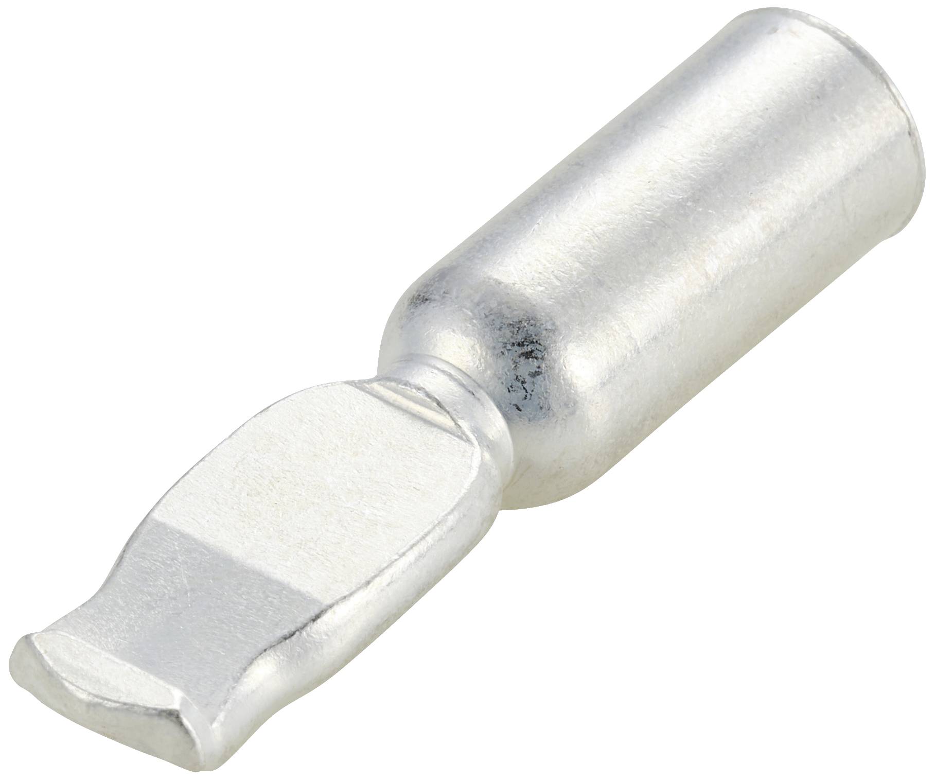 Metallkappe mit abgeflachter Spitze, ähnlich einem kleinen Schlitzschraubendreheraufsatz. useClassed schema.