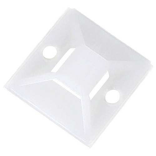 TRU COMPONENTS Befestigungssockel 1571804 4fach einfädeln Transparent 50 St.