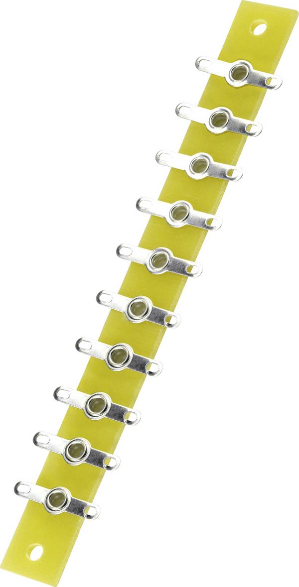 TRU COMPONENTS  Lötleiste einreihig Polzahl Gesamt 10 Epoxyd (L x B x H) 120 x 12 x 1.6 mm 1 St.