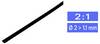 TRU COMPONENTS 1572501 Schrumpfschlauch ohne Kleber Schwarz 2.50 mm 1 mm Schrumpfrate:2:1 Meterware