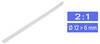 TRU COMPONENTS 1225494 Schrumpfschlauch ohne Kleber Weiß 12.7 mm 6 mm Schrumpfrate:2:1 Meterware
