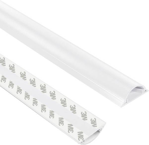 TRU COMPONENTS Kabelbrücke 1572567 PVC Weiß Anzahl Kanäle: 1 1000 mm Inhalt: 1 m