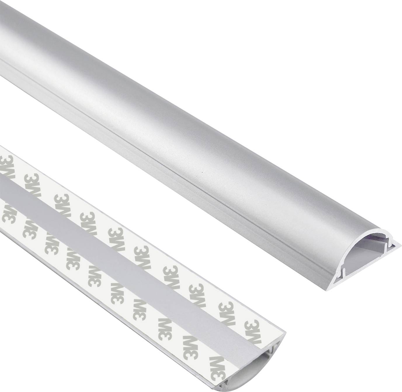 TRU COMPONENTS Kabelbrücke 1572569 PVC Silber Anzahl Kanäle: 1 1000 mm Inhalt: 1 m