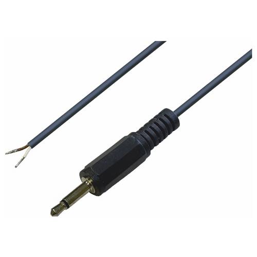 TRU COMPONENTS 1578898 Klinken-Steckverbinder 3.5 mm Stecker, gerade Polzahl: 2 Mono Schwarz 1 St.