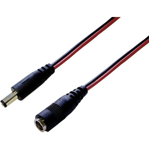 Thumbnail - TRU COMPONENTS 1582299 Niedervolt-Verlängerungskabel - 5.5 mm 2.5 mm 5.5 mm 2.5 mm 1 St.
