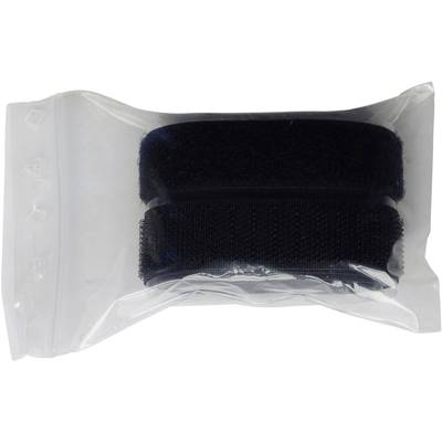 TRU COMPONENTS 908-330-Bag Klettband zum Aufkleben Haft- und Flauschteil (L x B) 500 mm x 20 mm Schwarz 1 Paar