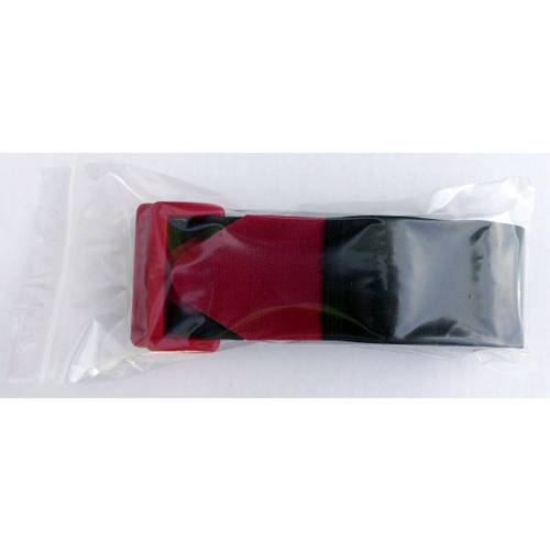 TRU COMPONENTS 690-330-Bag Klettband mit Gurt Haft- und Flauschteil (L x B) 600 mm x 38 mm Schwarz, Rot 2 St.