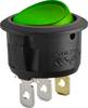 TRU COMPONENTS TC-R13-208B-02 Wippschalter 12 V/DC 20 A 1 x Aus/Ein Leuchtfarben: Grün rastend 1 St.