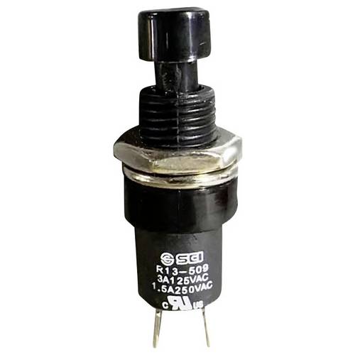 TRU COMPONENTS 1587746 TC-R13-509B-05BK Drucktaster 250 V/AC 1.5 A 1 x Ein/(Aus) tastend 1 St.