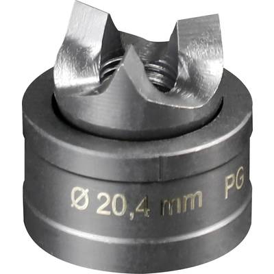 Metallbohrer-Kopf mit einem Durchmesser von 20,4 mm, seitliche Gravur 'Ø 20,4 mm PG'.