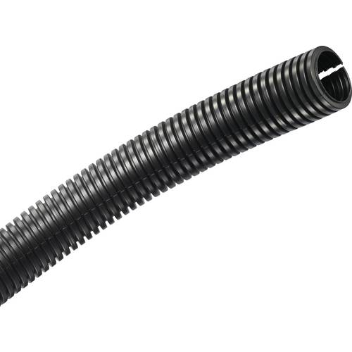 TRU COMPONENTS 1593174 TC-CRR24P203 Wellrohr Schwarz 24.30 mm Meterware