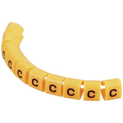TRU COMPONENTS TC-MB1/C203 Kennzeichnungsclip Aufdruck C Außendurchmesser-Bereich 3 bis 3.60 mm