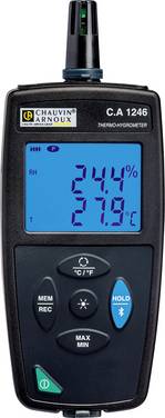 Chauvin Arnoux C.A 1246 Luftfeuchtemessgerät (Hygrometer) 3.0 % rF 98.0 % rF Datenlogger und Funk-USB-Schnittstelle, Datenloggerfunktion, Taupunkt-/Schimmelwarnanzeige