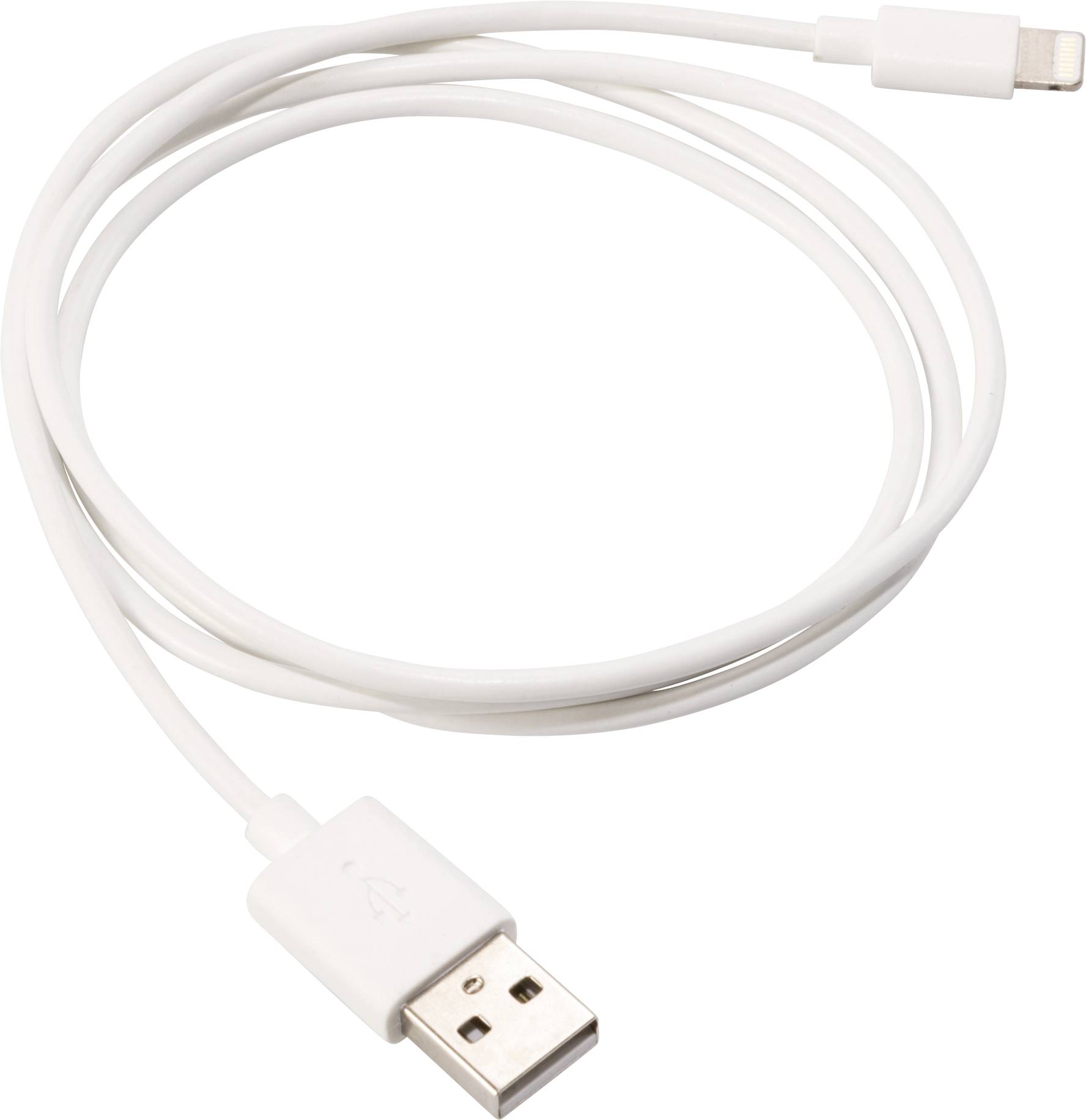 PARAT USB Daten-/Ladekabel - USB Typ-A auf Lightning Connector - Länge 0,4m - weiss