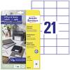 Avery-Zweckform 3652-10 Universal-Etiketten 70 x 42.3 mm Papier Weiß 210 St. Permanent haftend Tintenstrahldrucker, Laserdrucker, Farblaserdrucker, Kopierer, Farbkopierer, Handbeschriftung