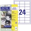 Avery-Zweckform 3658-10 Universal-Etiketten 64.6 x 33.8 mm Papier Weiß 240 St. Permanent haftend Tintenstrahldrucker, Laserdrucker, Farblaserdrucker, Kopierer, Farbkopierer, Handbeschriftung