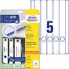 Avery-Zweckform Ordner-Etiketten L4758-10 38 x 297 mm Papier Weiß Permanent haftend 50 St.