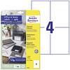 Avery-Zweckform 6124 Universal-Etiketten 105 x 148 mm Papier Weiß 40 St. Permanent haftend Tintenstrahldrucker, Laserdrucker, Farblaserdrucker, Kopierer, Farbkopierer, Handbeschriftung