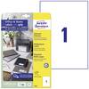 Avery-Zweckform 6125 Universal-Etiketten 210 x 297 mm Papier Weiß 10 St. Permanent haftend Tintenstrahldrucker, Laserdrucker, Farblaserdrucker, Kopierer, Farbkopierer, Handbeschriftung