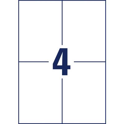 Zahl '4' in blauer Schrift, zentriert auf weißem Hintergrund.