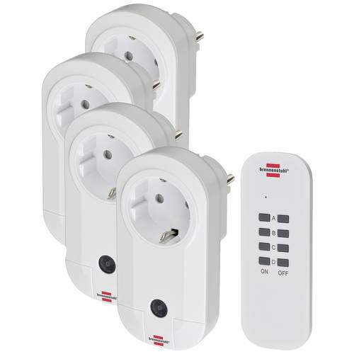 Brennenstuhl Comfort-Line 1507050 Funk Steckdosen-Set Innenbereich 1000 W