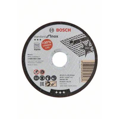 Bosch Accessories WA 60 T BF 2608603169 Trennscheibe gerade 115 mm 1 St. Stahl, Edelstahl