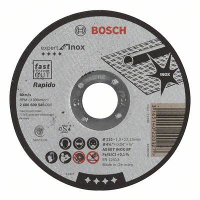 Bosch Accessories AS 60 T Inox BF 2608600545 Trennscheibe gerade 115 mm 1 St. Stahl, Edelstahl