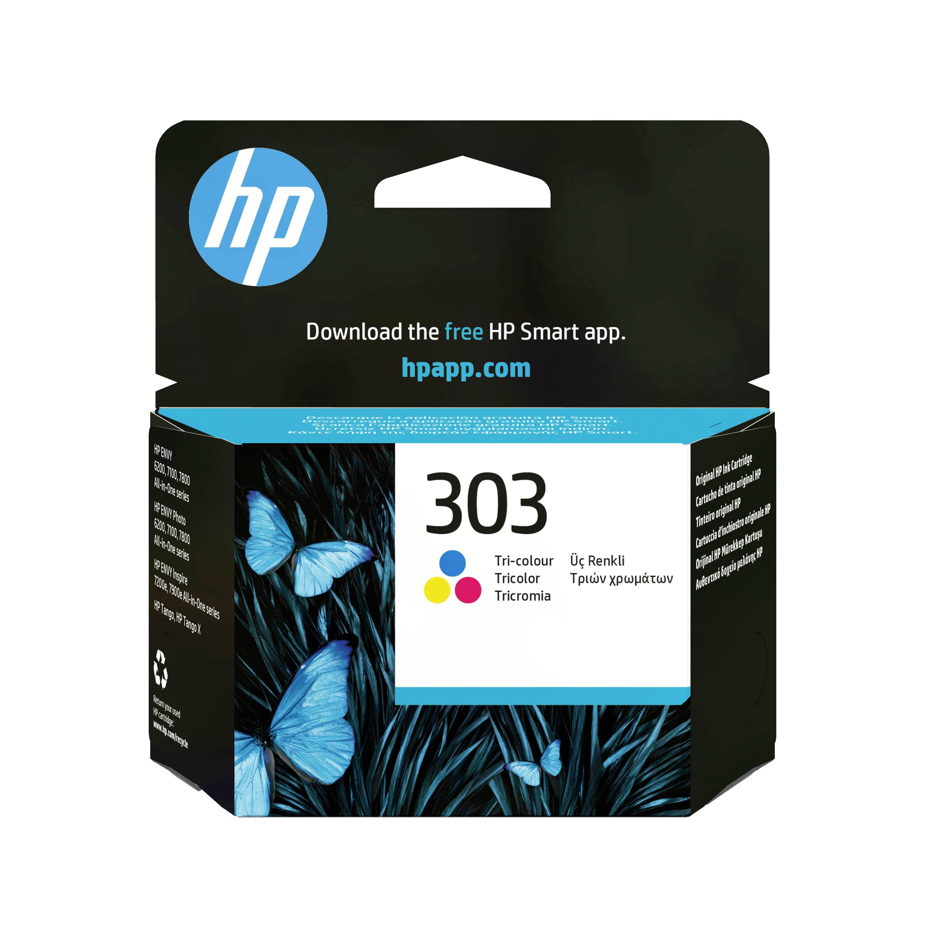HP Druckerpatrone 303 Original Cyan, Magenta, Gelb T6N01AE Tinte