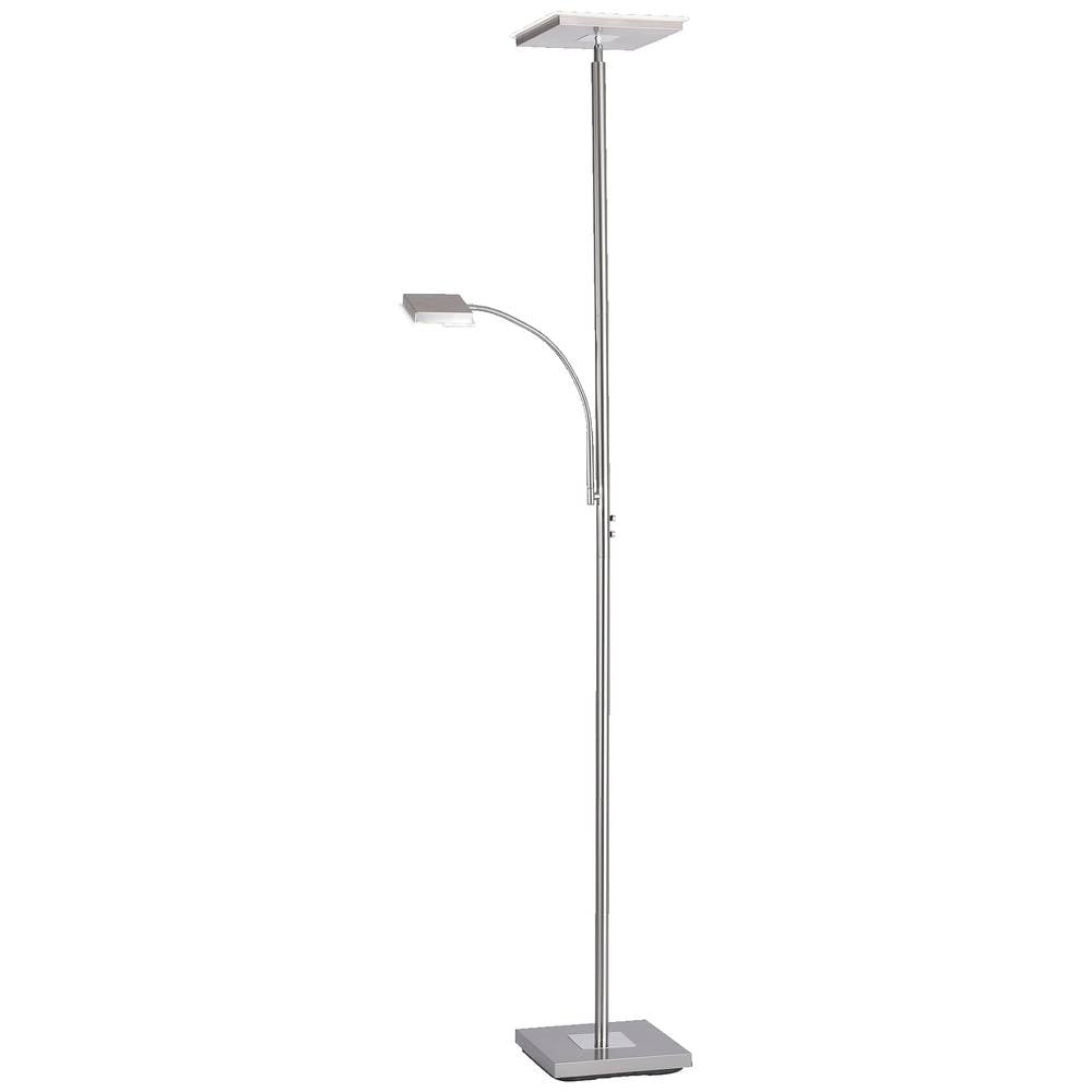 LED plafond-vloerlamp met leeslamp 26 W Warm-wit LeuchtenDirekt Hans Staal