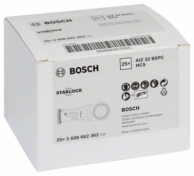 Bosch Accessories 2608662362 AIZ 32 BSPC HCS Tauchsägeblatt 32 mm 1 St.-1