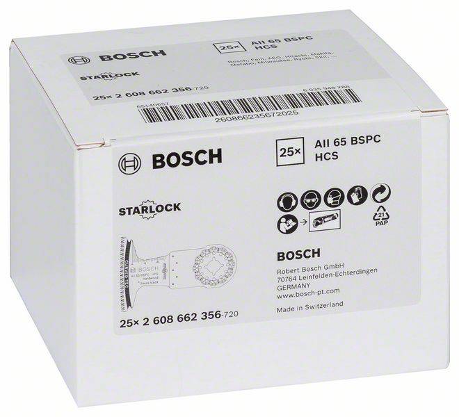 Bosch Accessories 2608662356 AII 65 BSPC HCS Tauchsägeblatt 65 mm 1 St.-1