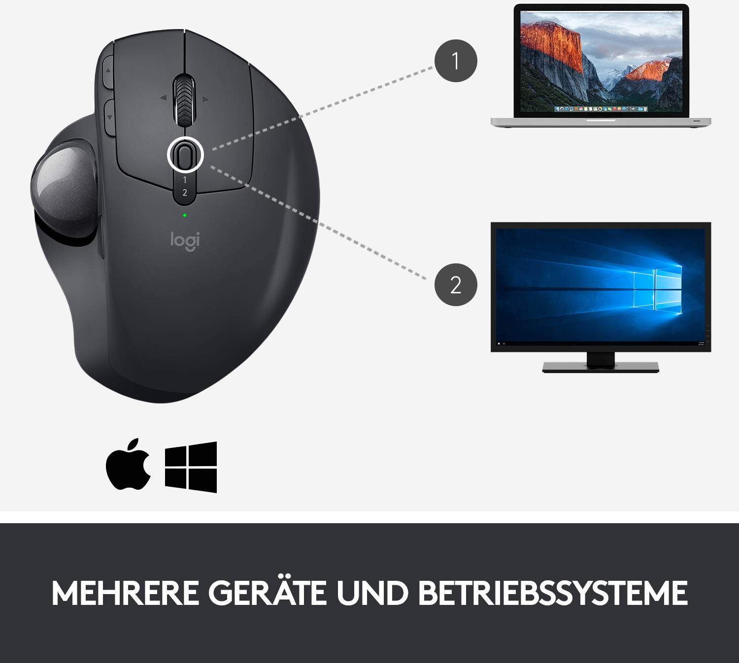 LOGITECH MX Ergo kabelloser Trackball-12