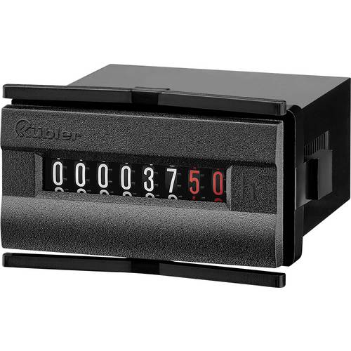 Kübler Automation 129396 3.245.201.075 H37.5 Betriebstundenzähler/Zeitzähler mit DIN-Abmessungen, 48x24, 187-264VAC/50Hz