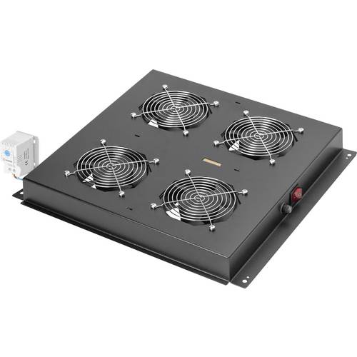 Digitus DN-19 FAN-4-B-N 19 Zoll 4 x Netzwerkschrank-Lüfter 1 HE Festeinbau, mit Schalter Geeignet für Schranktiefe: ab 6...