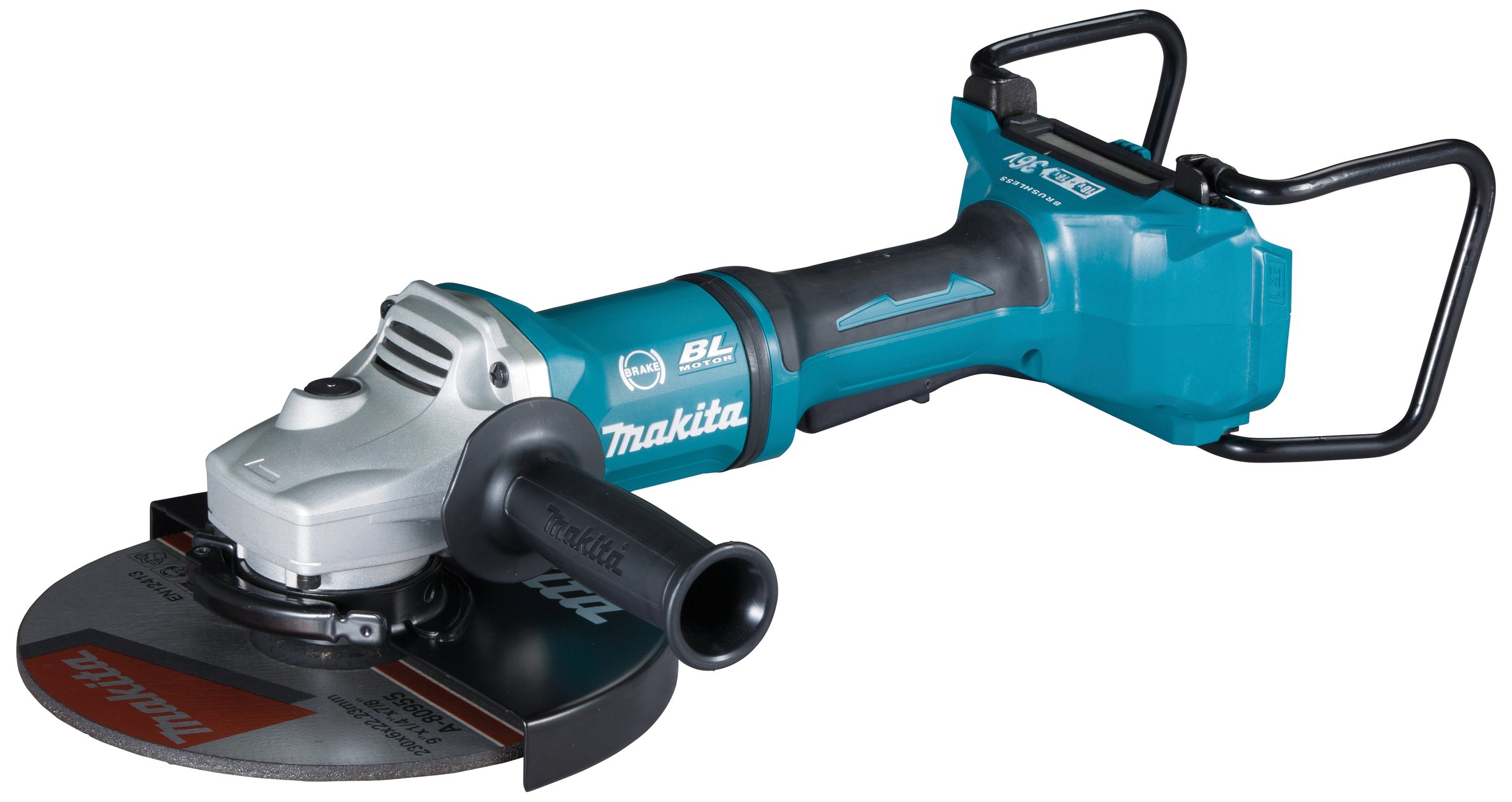 Makita DGA900ZKX2 Vinkelslip batteridriven 230 mm exkl. batteri/laddare 18 V