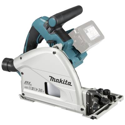 Handkreissäge von Makita mit Akkuantrieb, geeignet für präzise Holzzuschnitte auf Baustellen oder in Werkstätten.